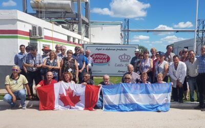 Productores canadienses visitaron la Cooperativa Arroyo Cabral