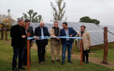 Inauguraron un tambo que funciona con energía solar