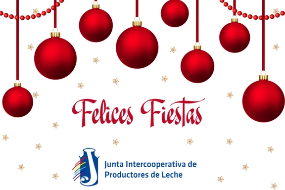 La Junta Intercooperativa de Productores de Leche les desea unas muy Felices Fiestas!