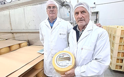 El presidente de Coninagro visitó cooperativas lácteas de la región.
